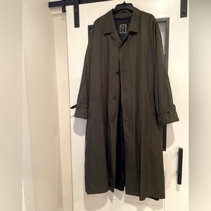 Christian Dior Vintage Green Trench Coat - 44L
